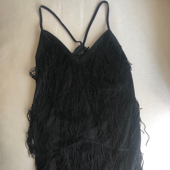 Full length fringe racer back dress - Picture 2 of 3